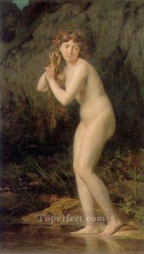 Desnudo Painting - Un cuerpo femenino desnudo bañándose desnudo Jules Joseph Lefebvre